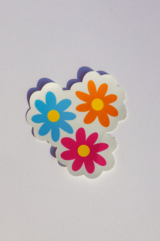 Triple Flower Sticker