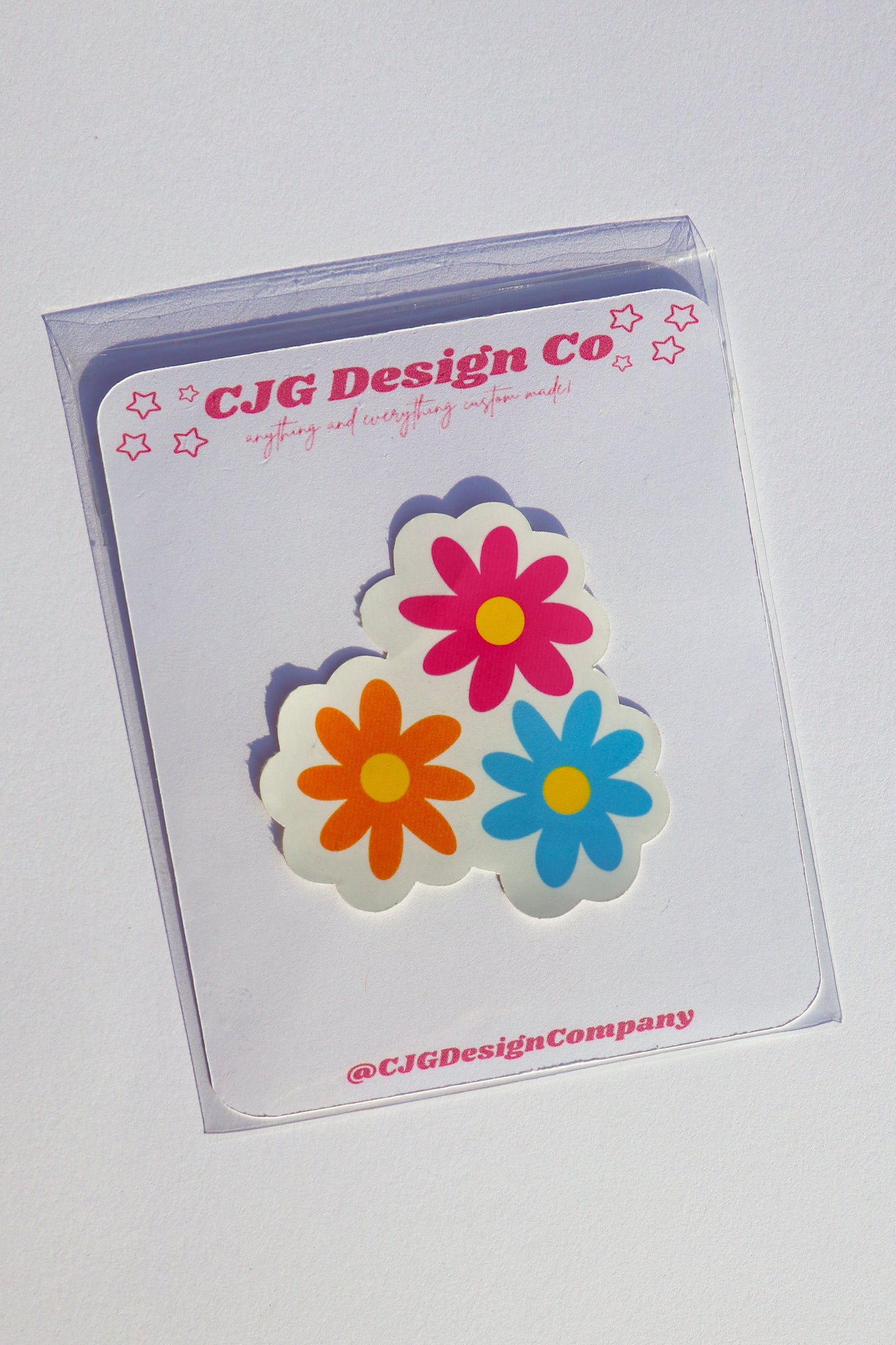 Triple Flower Sticker